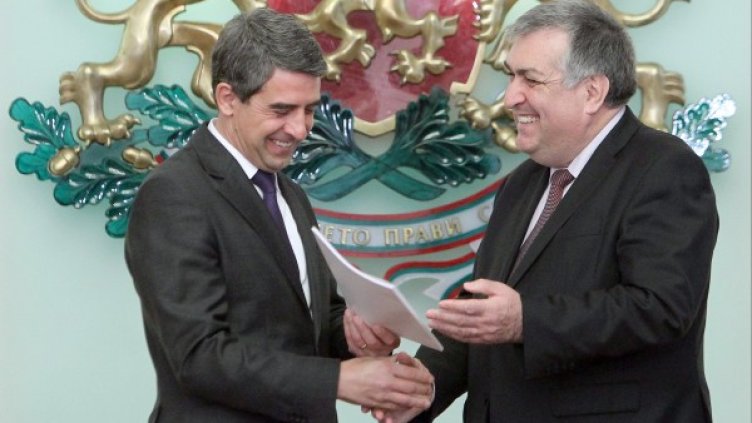 Президентът Росен Плевнелиев и Георги Близнашки. Снимка: БТА