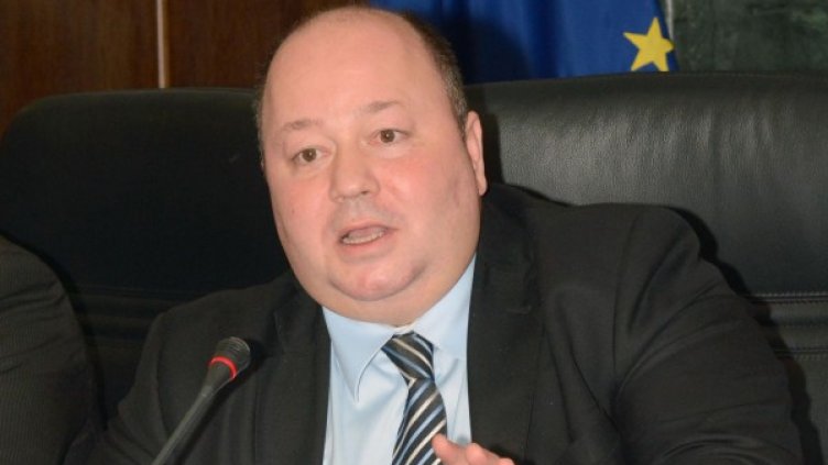 Градският прокурор Христо Динев по време на брифинга. Снимка "Булфото"