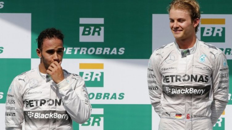 Хамилтън и Росберг ще определят новия световен шампион в неделя. Снимка: Reuters