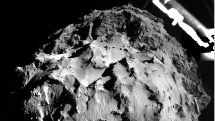 Кадър на кацането на "Филе". Снимка: БТА