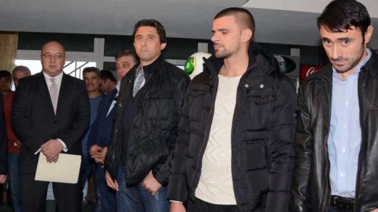 Министър Красен Кралев, Валентин Илиев, Тодор Янчев, Даниел Боримиров на срещата днес. Снимка: Булфото