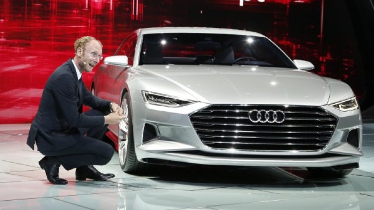 Марк Лихте представя новия дизайнерски език на Audi. Снимка: Ройтерс