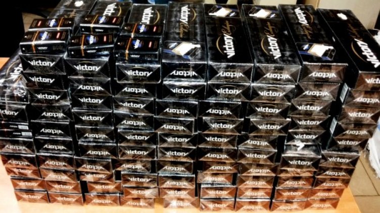 Контрабандните цигари, задържани на Капитан Андреево. Снимка Агенция "Митници"