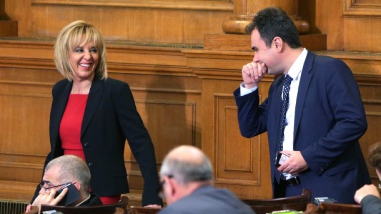 Лявата Мая Манолова както винаги беше критична към управляващите. Снимка: БТА