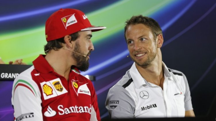 Бътън и Алонсо ще са съотборници от новия сезон. Снимка: Reuters