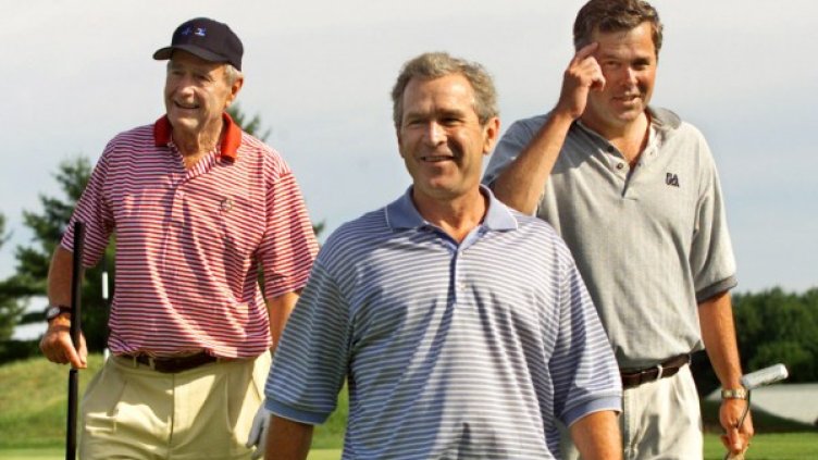 Джордж Буш, Джордж У. Буш и Джеб Буш. Снимка: архив, Reuters