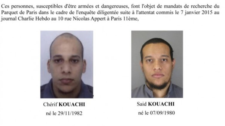 Шериф и Саид Куаши. Снимка: Reuters