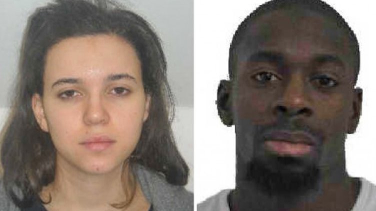 Кулибали и партньорката му Хаят Бумедиен, която издирват. Снимка: Ройтерс