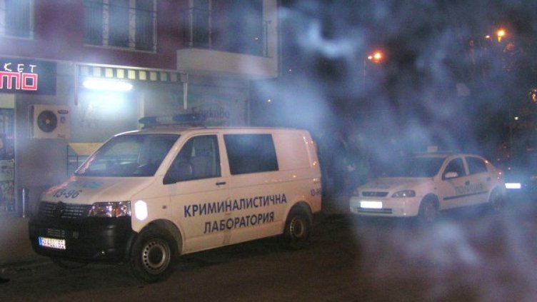 Мястото на убийството в Пазарджик. Снимка Булфото