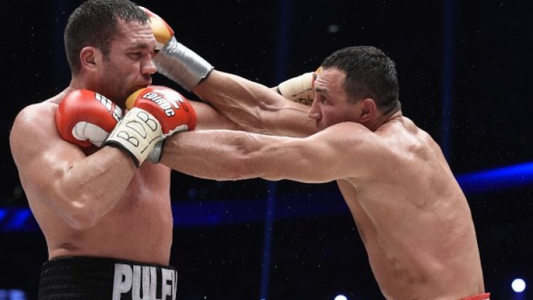 Кубрат Пулев и Владимир Кличко. Снимка: Reuters