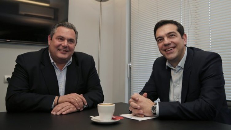 Панос Каменос и Алексис Ципрас. Снимка: Reuters