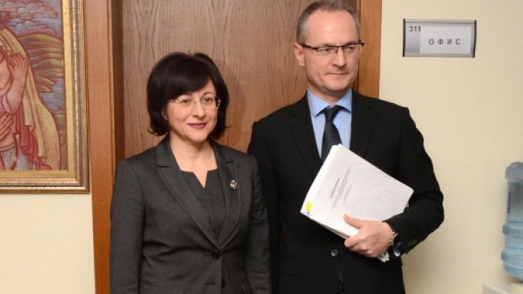 Двамата кандидати преди избора. Снимка: Булфото