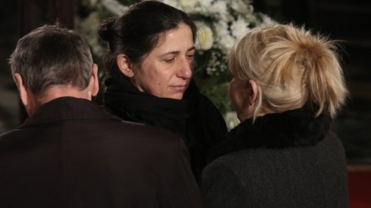 Станка Желева на поклонението вчера. Снимка: БТА