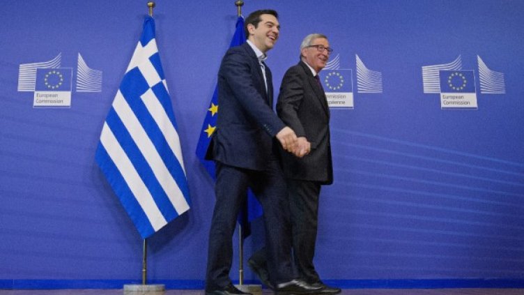 Алексис Ципрас и Жан-Клод Юнкер. Снимка: Reuters