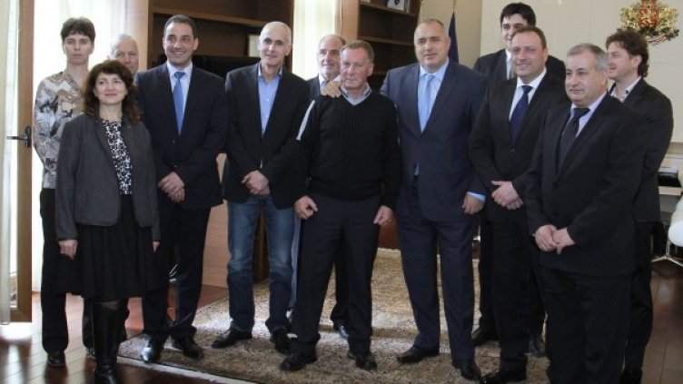 Представителите на Банско при премиера Бойко Борисов. Снимка: пресцентър на МС