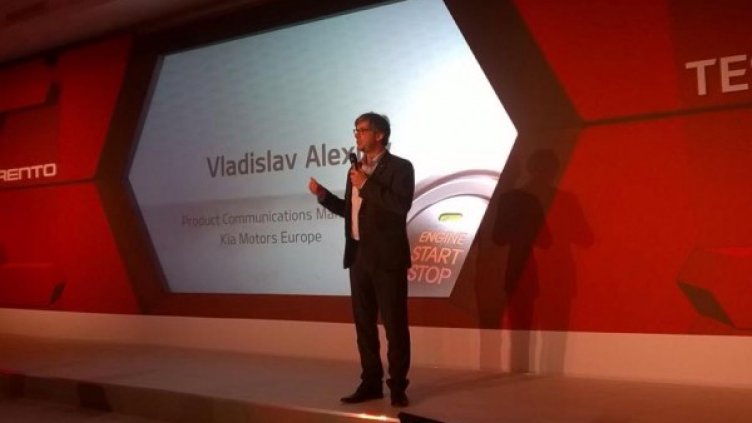 Владислав Алексиев при премиерата на новия Sorento. Снимка: Automedia.bg