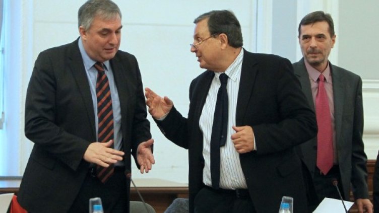 Ивайло Калфин, Божидар Данев, Димитър Манолов. Снимка: БТА