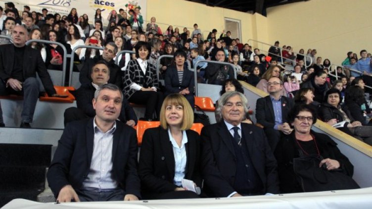 Кметът Йорданка Фандъкова в столичната зала "Триадица". Снимка БТА