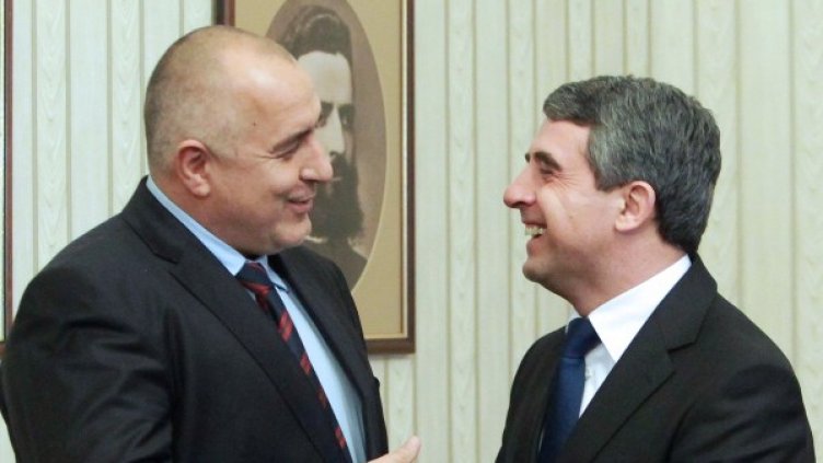 Срещата между Бойко Борисов и Росен Плевнелиев. Снимка БТА