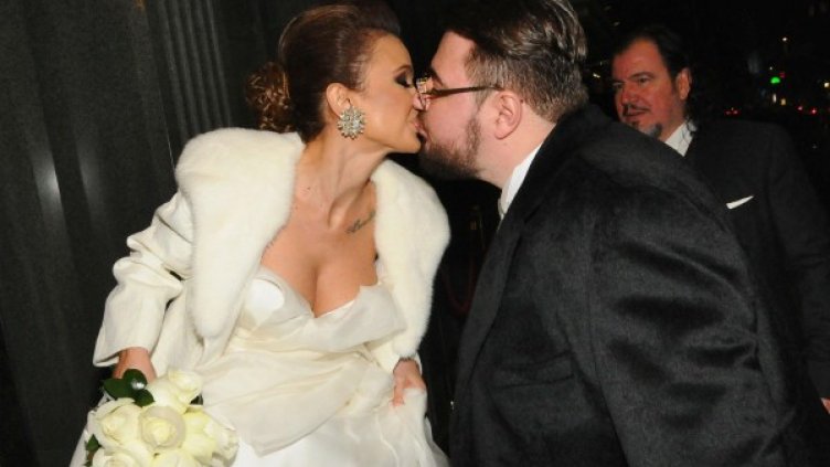 Мария и Христиан на сватбата им. Снимка: БулФото