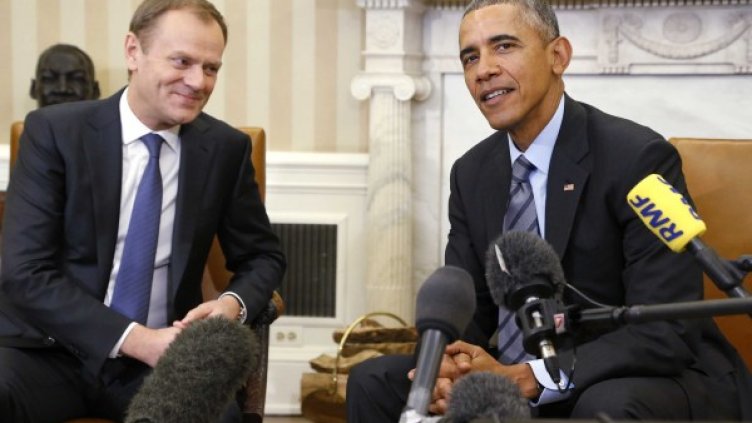 Туск и Обама. Снимка: Ройтерс