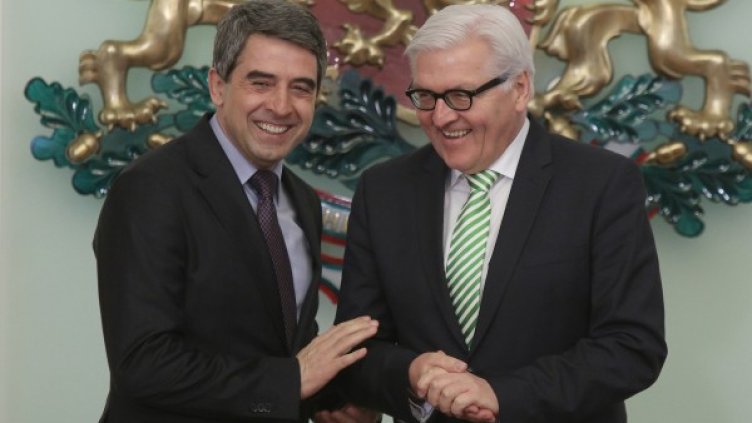 Срещата на Росен Плевнелиев и Франк-Валтер Щайнмайер. Снимка БТА