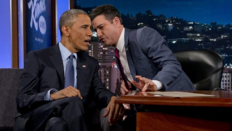 Барак Обама с Джими Кимел