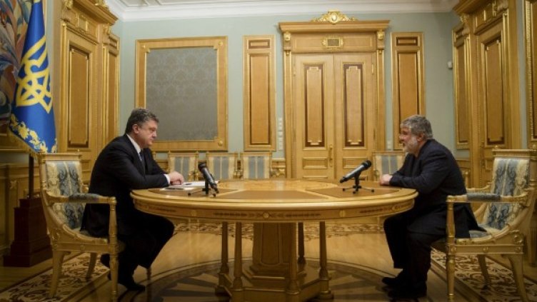 Петро Порошенко и Игор Коломойски. Снимка: Reuters