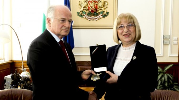 Йосип Леко и Цецка Цачева. Снимка: НС