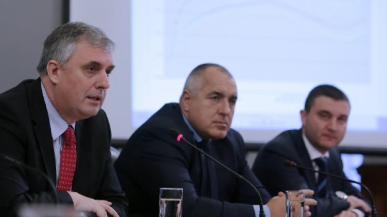 Ивайло Калфин, Бойко Борисов и Владислав Горанов. Снимка: БТА