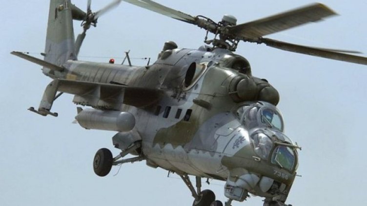 Щурмови хеликоптер Ми-24 "долита" в Музея на бойната слава 
