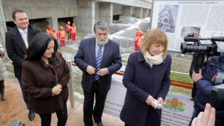 Посещението на античния комплекс "Сердика". Снимка: БТА