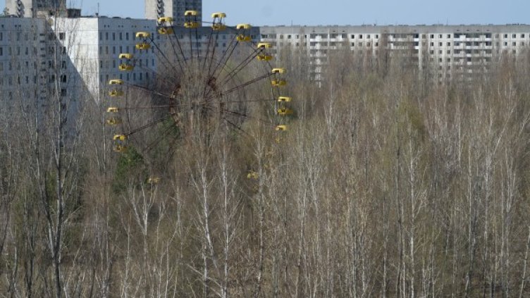 Призначният град Припят до чернобилската АЕЦ. Снимка: Reuters