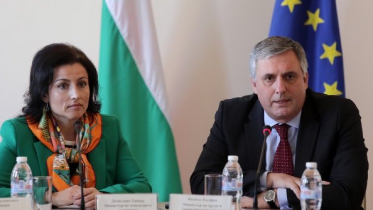 Ивайло Калфин и Десислава Танева. Снимка: БТА