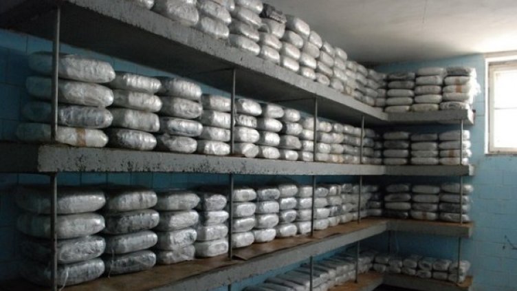 Откритата марихуана на ГКПП "Кулата". Снимка: МВР