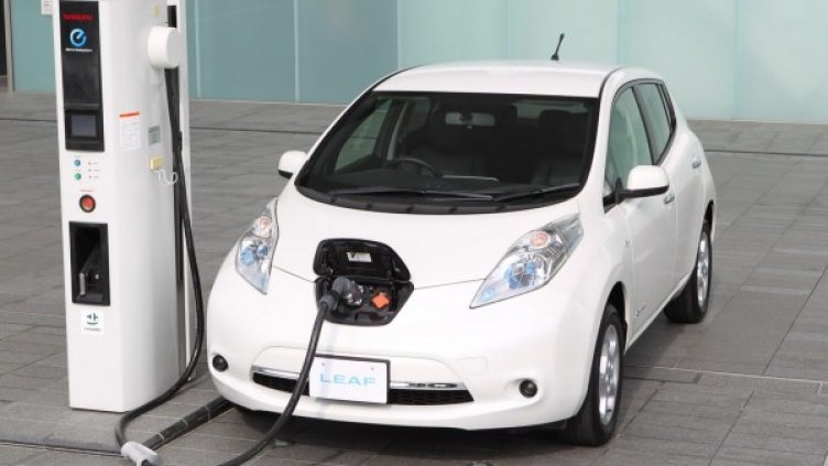 Електрическият модел Leaf. Снимка: Nissan