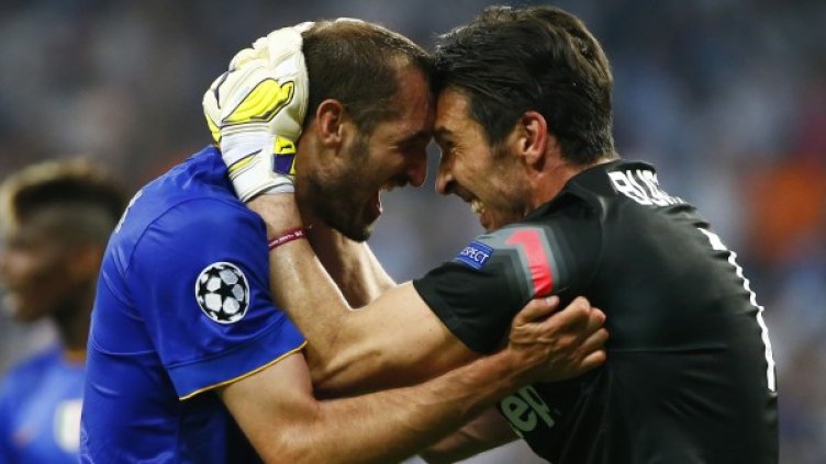 Радостта на Киелини и Буфон. Снимка: Reuters