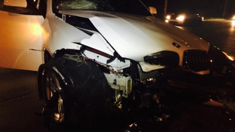 Помляното BMW. Снимка: Dnes.bg