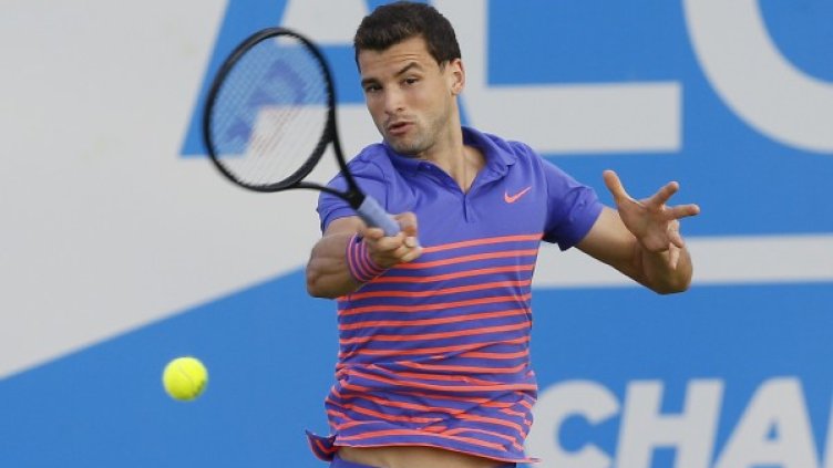 Григор Димитров започна с победа в Лондон. Снимка: БТА