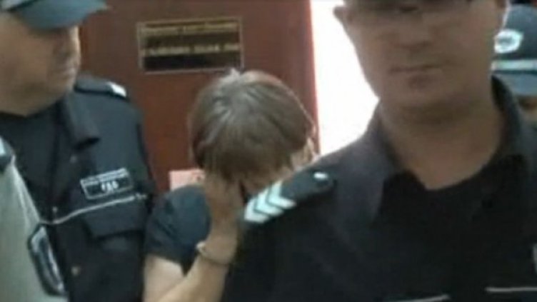 Арестуваната Йорданка Христовска. Снимка: Нова тв