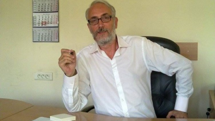 Иво Тодоров в първия си работен ден в БНР през 2013 г. Снимка: личен архив