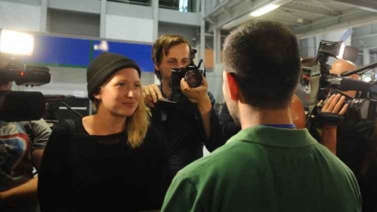 Посрещането на летището. Снимка: БТА