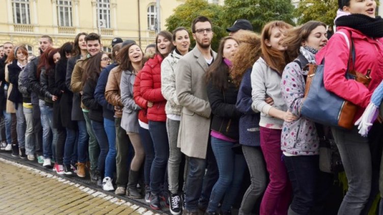 Снимка: Булфото, Антиправителствен протест, 2013