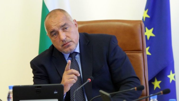 Бойко Борисов по време на заседанието в МС. Снимка: БТА