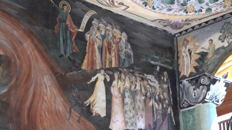 Уникалните стенописи в Бачковския манастир. Снимка: Dnes.bg
