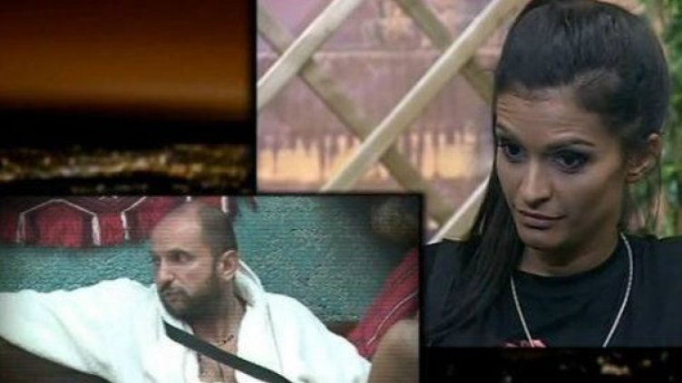 Преслава се пули, докато слуша разговорът, в който Богданов се хвали, че са гаджета. Снимка: Нова тв