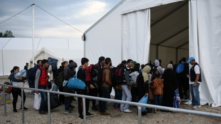 Бежански център в Гърция. Снимка: БТА