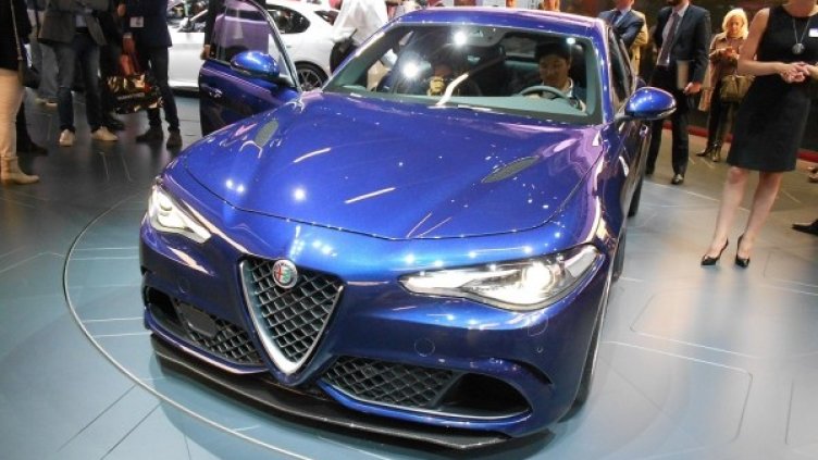 Alfa Romeo Giulia Quadrifoglio на салон Франкфурт 2015. Снимка: Automedia.bg