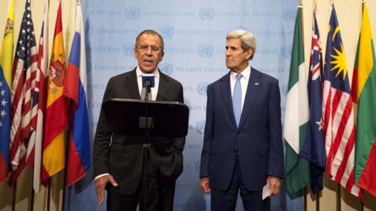 Сергей Лавров и Джон Кери. Снимка: Reuters