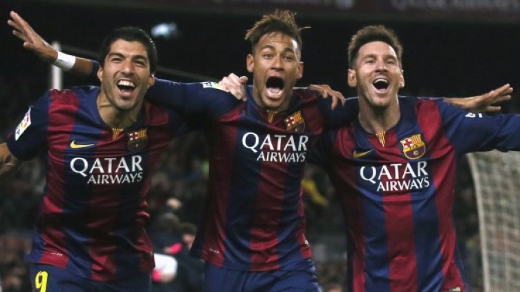 Супер триото на Барса - Суарес, Неймар и Меси. Снимка: Reuters, архив